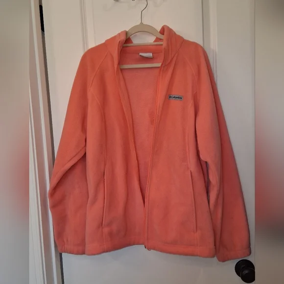 Columbia Light Peach Full-Zip Fleece Jacket - Picture 4 of 5
